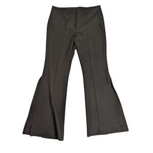 Y2K Vintage Sharagano Split Leg Flare Pants Black Size Large